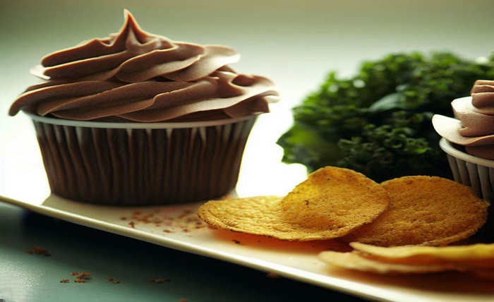 cupcakes kale chips yummy healthy eats tasty scrumptious sweets